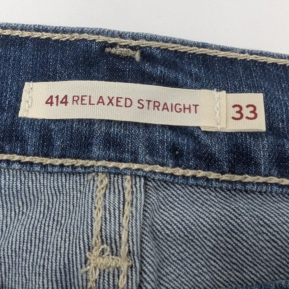NWT Levi's 414 Relaxed Fit Straight Leg Mid Rise Jeans Women's Size 33x30 - Picture 4 of 16